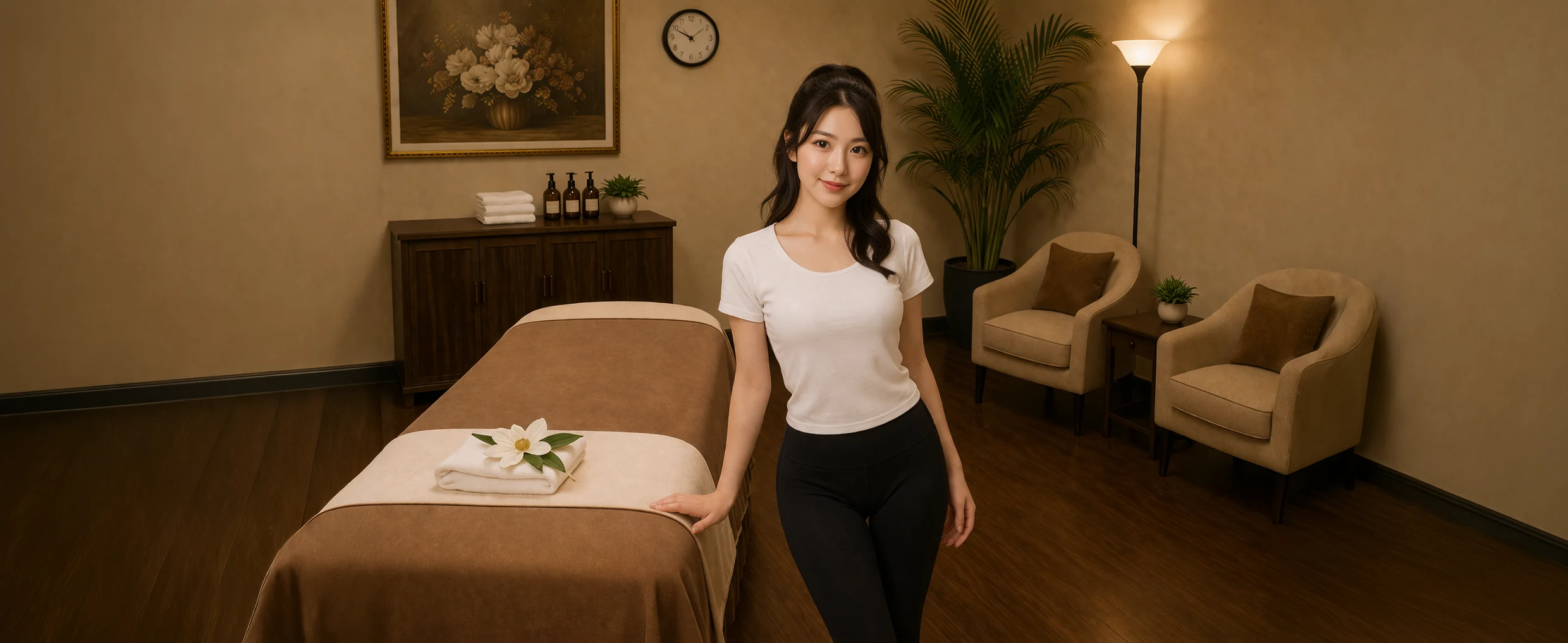 Lina Massage Spa interior — quiet private room in Kearny Mesa, San Diego