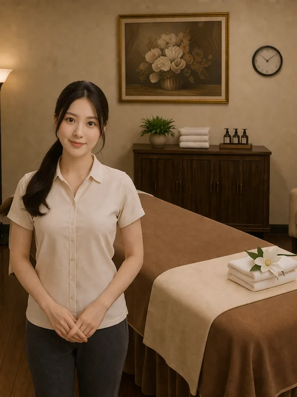 Friendly massage therapist at Lina Massage SPA San Diego
